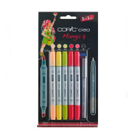 Набор маркеров Copic Ciao - Manga 8 (5шт. + лайнер 0.3)
