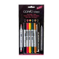 Набор маркеров Copic Ciao - Разные оттенки (5шт. + линер 0.3)