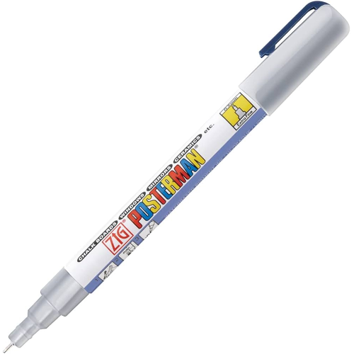 Маркер Posterman Fine 2 мм Серебро 102PMA, Zig Kuretake