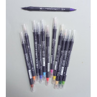 Набір акварельних маркерів ZIG ART&GRAPHIC Twin RB+F, 12 шт Набір акварельних маркерів ZIG ART&GRAPHIC Twin RB+F, 12 шт