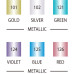 Набір каліграфічних маркерів ZIG CALLIGRAPHY Metallic Colours, 6 шт  