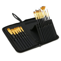 Набор художественных кистей 15 шт Royal Art, синтетика в пенале-подставке