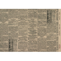 Декупажна карта на крафт-папері 29,7×21 см, Vintage Newspaper, №0076  