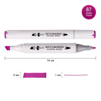 Маркер спиртовой Фиолетовая азалия 87, SANTI Professional