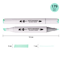 Маркер спиртовий Світло-м'ятний 179 SANTI Professional