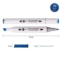 Маркер спиртовой Королевский синий 70, SANTI Professional