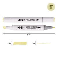 Маркер спиртовой Светло-песочный 109, SANTI Professional