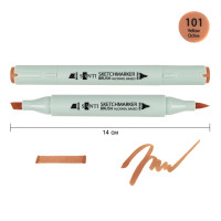 Маркер спиртовий Охра жовта 101 SANTI Brush