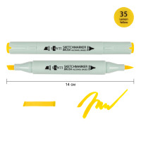 Маркер спиртовий Лимонно-жовтий 35 SANTI Brush