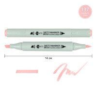 Маркер спиртовий Прозорий рожевий 137 SANTI Brush