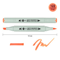 Маркер спиртовий Флуоресцентний помаранчевий 122 SANTI Brush