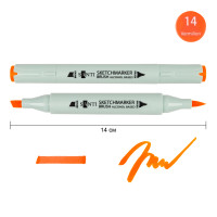 Маркер спиртовой Киноварь 14, SANTI Brush