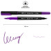 Акварельный маркер Фиолетовый SW-08, SANTI Brush Pen двусторонний