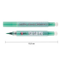 Маркер-кисть акварельный глиттерный Аквамарин 11, SANTI Glitter Brush