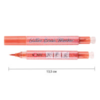 Маркер-кисть акварельный глиттерный Медный 15, SANTI Glitter Brush