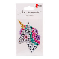 Аппликация Santi из страз самоклеющихся Единорог