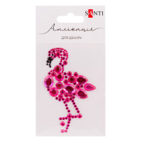 Аппликация Santi из страз самоклеющихся Фламинго