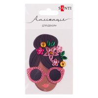 Аплікація Santi зі страз самоклеючих Модниця  