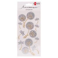 Аплікація Santi зі страз самоклеючих Кульбаби  