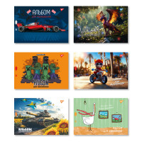 Альбом для рисования YES А4 28 скоба с перфорацией Альбом для рисования YES А4 28 скоба с перфорацией