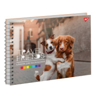 Альбом для рисования YES А4 30 листов, Спираль Travel friends