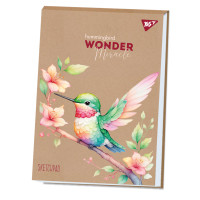 Альбом для малювання YES А4, 30 аркушів, склейка, крафт Hummingbird (беліла)  