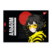 Альбом для рисования YES А4 28 скоба с перфорацией Demon Slayer Anime