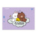Альбом для рисования YES А4 20 листов, скоба, с перфорацией Line Friends