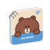 Блокнот на спирали Line Friends Brown 11x11 см 80 листов