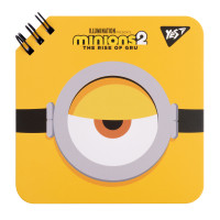 Блокнот на спіралі Minions 11×11 см, 80 аркушів  
