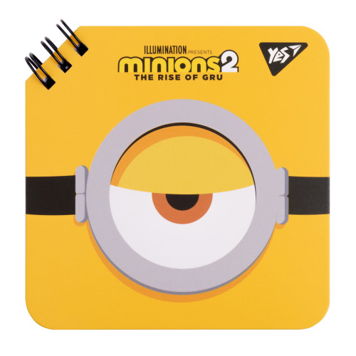 Блокнот на спирали Minions 11x11 см 80 листов