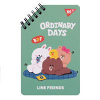 Блокнот на спіралі Line Friends 9,5×14,5 см, 60 аркушів  