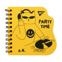 Блокнот на спирали в точку 10x10 см Tatoo Cats 30 листов