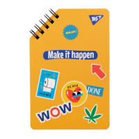 Блокнот на спирали Sticky mood 9,5x14,5 см 60 листов без линовки