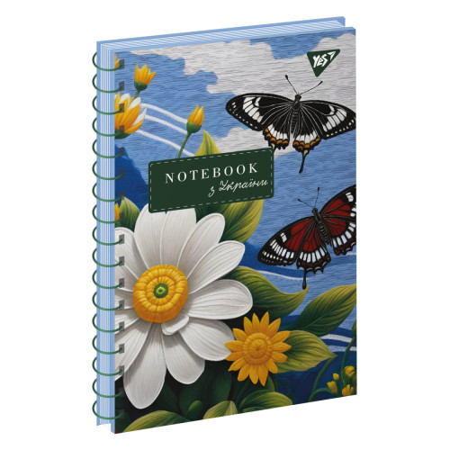 Блокнот на спирали в клетку А6 64 листа 7БЦ YES Ukrainian notebook Блокнот на спирали в клетку А6 64 листа 7БЦ YES Ukrainian notebook