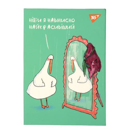 Блокнот в клетку А6 64 листа интегральный YES Гусь