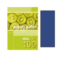 Бумага A4 темно-синяя, 100 листов Kreska