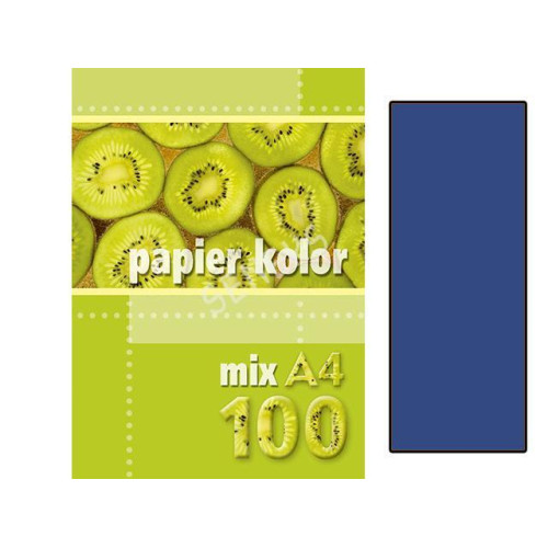 Бумага A4 темно-синяя, 100 листов Kreska