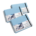 Блокнот для акварели А5 на спирали горизонтальный Watercolor by SM-LT Art 200г/м2 32 л бумага белая, Голубой ROSA Studio