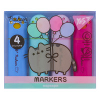 Набір текстових маркерів Yes Pusheen 4 шт