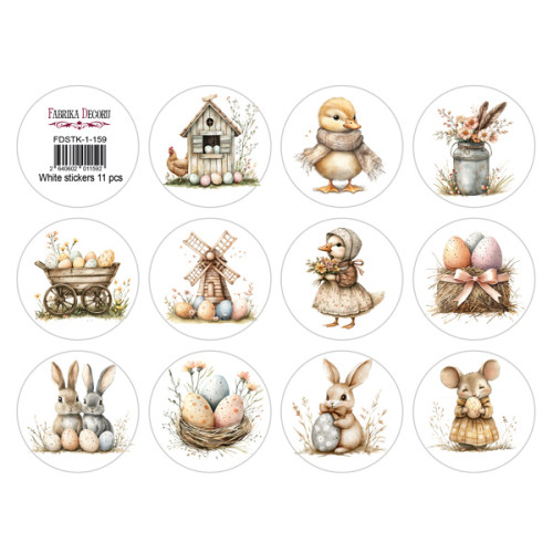 Набор наклеек (стикеров) для журналинга №1-159