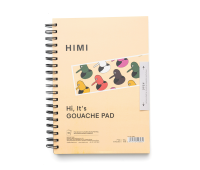 Блокнот на спіралі для гуаші, 18х25см, 160г/м2, 50л, Анімаційний дизайн, HIMI
