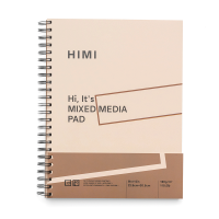Блокнот на спирали Mixed Media, 22,9х30,5см, 180г/м², 40л, HIMI