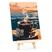 Набір картина за номерами Аромат спокою, 15x20 см, з мольбертом ROSA START