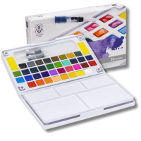 Набор акварельных красок 36 цветов Art Nation с палитрой и кистями