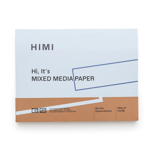 Склейка Mixed Media (22,9х30,5см), 180г/м², 90л, HIMI