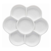 Палітра для акварелі SINOART Квітка, порцеляна, діаметр 15 см Палітра для акварелі SINOART Квітка, порцеляна, діаметр 15 см