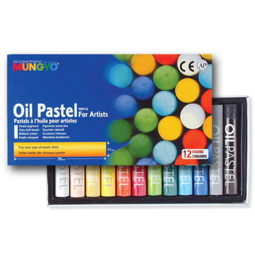 Набор масляной пастели Mungyo MOP, 12 шт