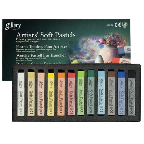 Набор сухой профессиональной пастели MUNGYO MPV, 12 шт