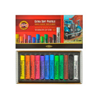 Набор сухой пастели KOH-I-NOOR TOISON D'OR extra-soft pastels, 12 шт